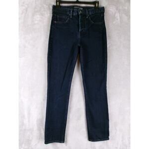 Veronica Beard Ryleigh High Rise Slim Straight Jeans Dark Night 26